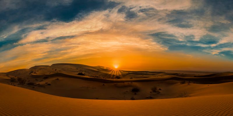 Varzaneh, Desert Sunset